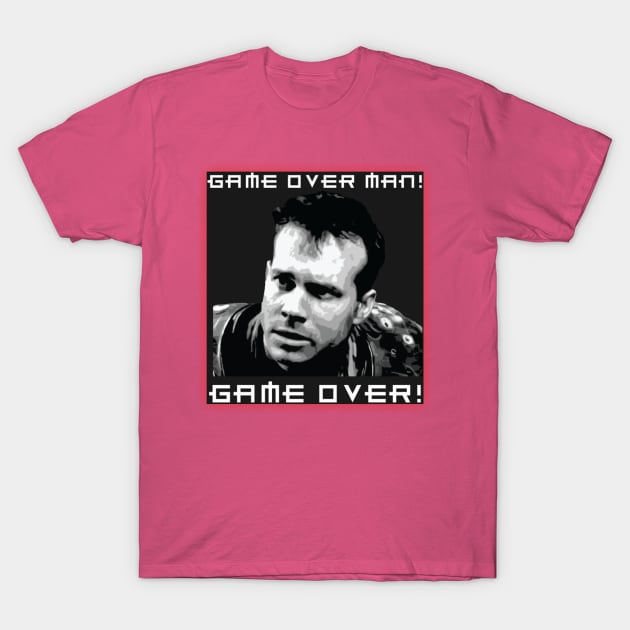 Game Over Man Game Over Quote Aliens T-Shirt by joeysartworld